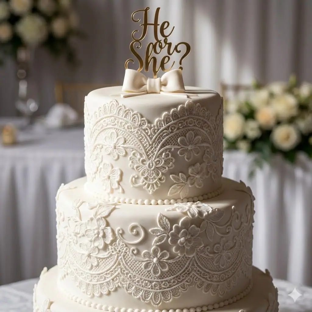 15 White Gender Reveal Cake Designs You’ll Wish You Found Sooner