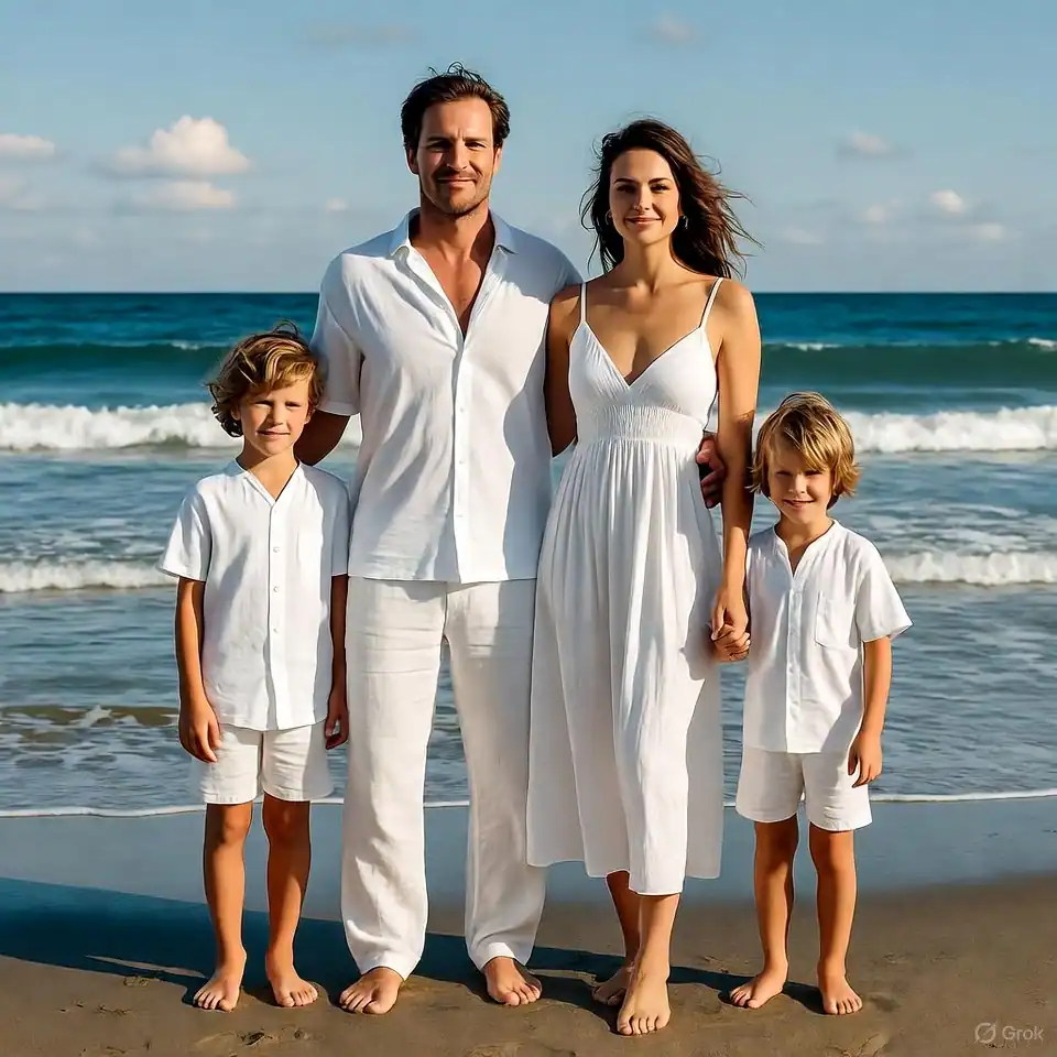15 Stunning Beach Photoshoot Outfit Ideas for Families You’ll Want to Copy This Summer