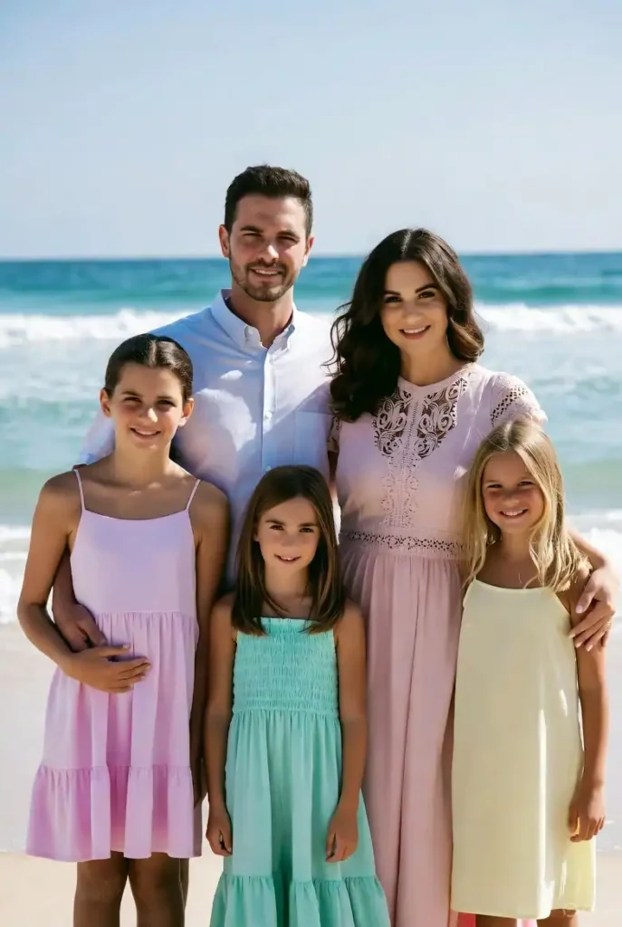 15 Stunning Beach Photoshoot Outfit Ideas for Families You’ll Want to Copy This Summer