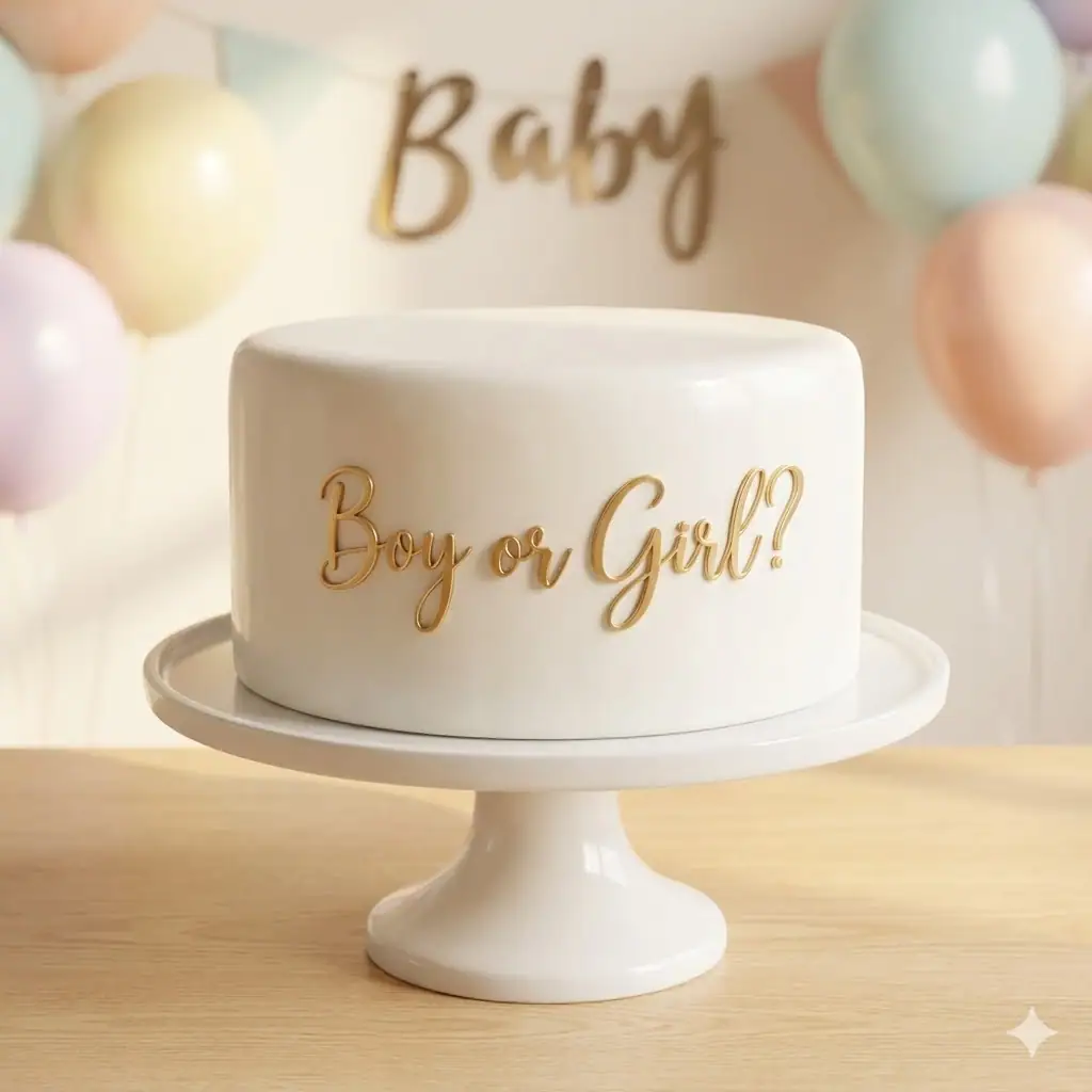15 White Gender Reveal Cake Designs You’ll Wish You Found Sooner