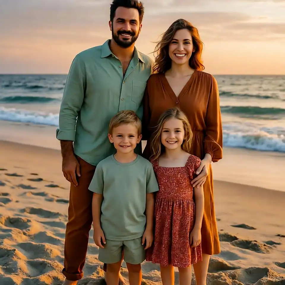 15 Stunning Beach Photoshoot Outfit Ideas for Families You’ll Want to Copy This Summer