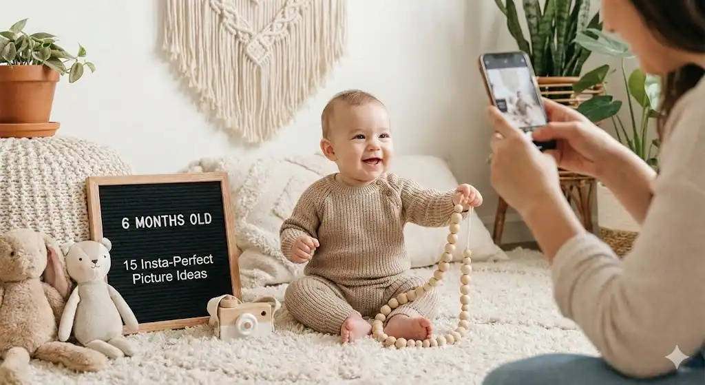 15 Adorable 6 Month Baby Picture Ideas That Will Make Your Feed Insta-Perfect