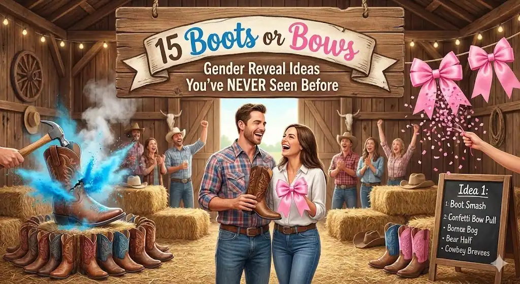 15 Boots or Bows Gender Reveal Ideas You’ve NEVER Seen Before