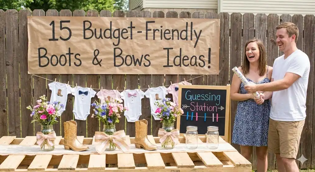 15 Budget-Friendly Boots and Bows Gender Reveal Decoration Ideas That Will Shock Your Guests