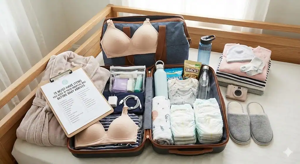 15 Must-Have Items You NEED in Your Hospital Bag Before Baby Arrives
