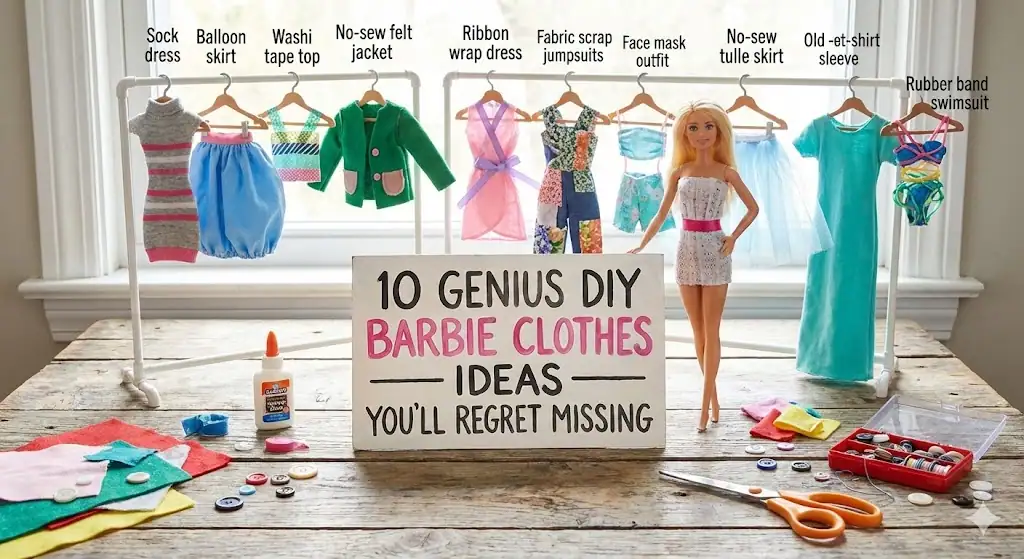 10 Genius DIY Barbie Clothes Ideas You’ll Regret Missing